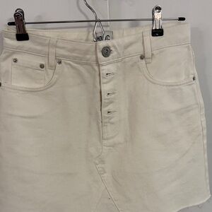 Urban Outfitters Cream Mini Skirt